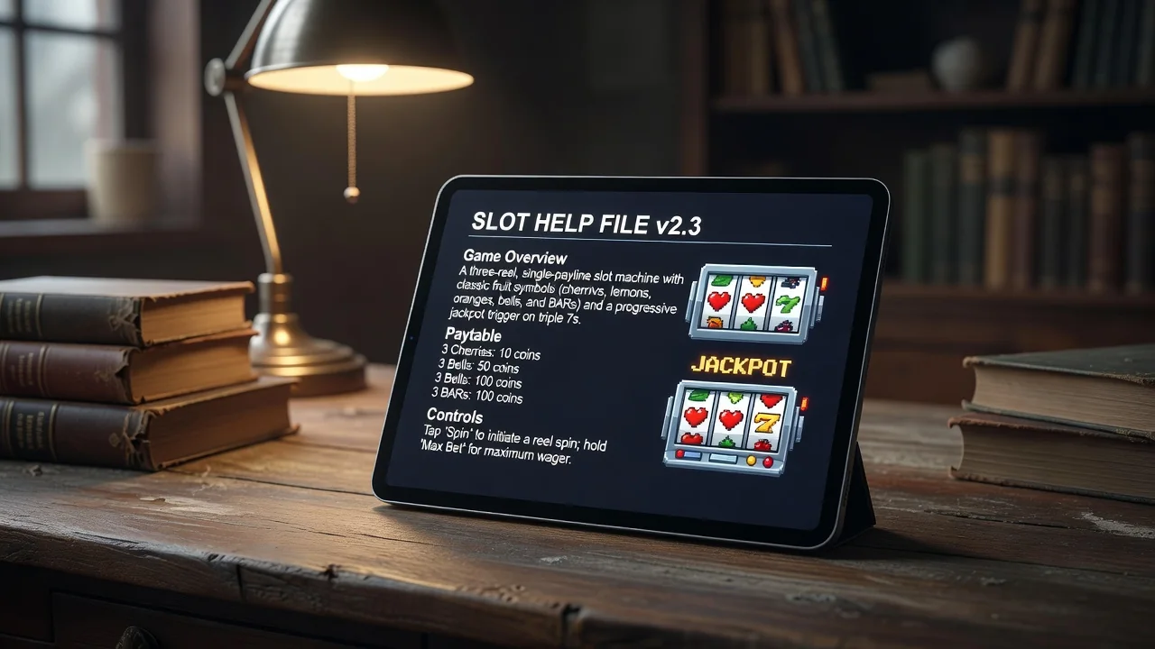 Azur Casino slot help file showing RTP